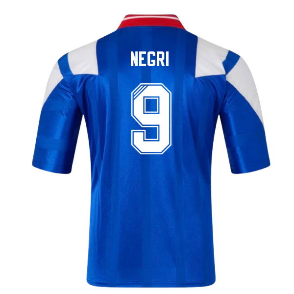 1992-1994 Rangers Retro Home Shirt (NEGRI 9)-PitchVibe Kits